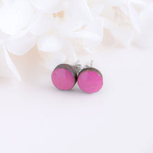 Load image into Gallery viewer, STUD EARRINGS - HOT PINK