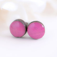 Load image into Gallery viewer, STUD EARRINGS - HOT PINK