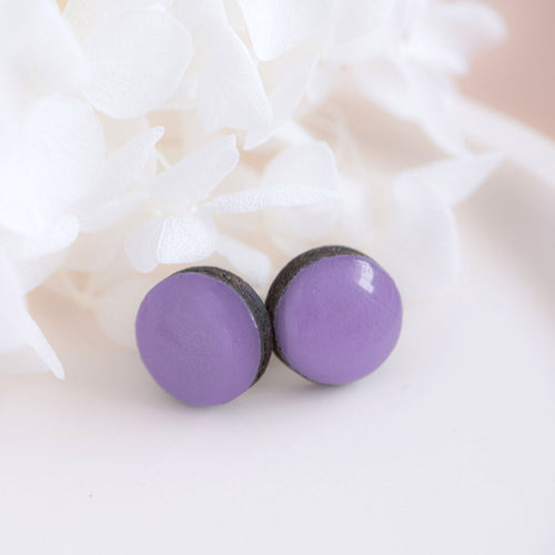 STUD EARRINGS - LILAC