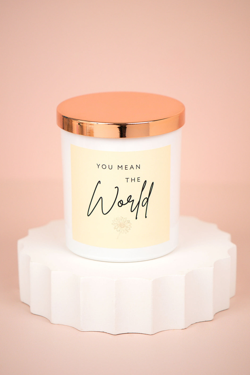 YOU MEAN THE WORLD - CANDLE JAR