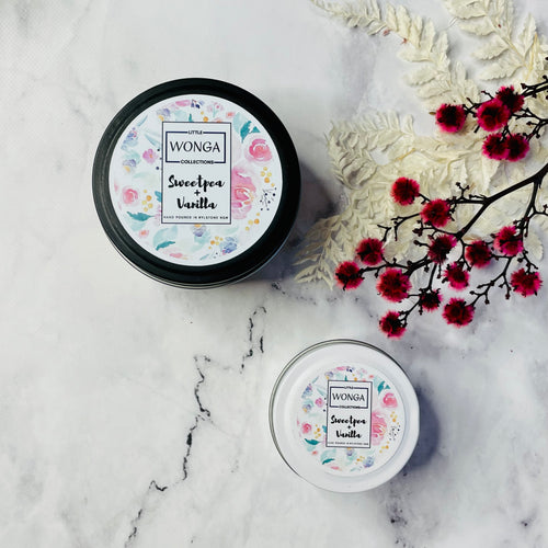 SWEET PEA & VANILLA - TRAVEL TIN